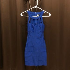 Mini blue dress